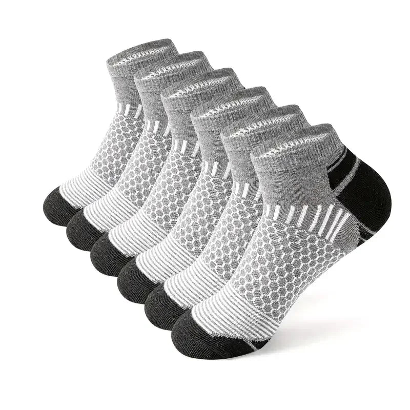 6 paires de chaussettes de sport courtes pour hommes - THORWINSPORT