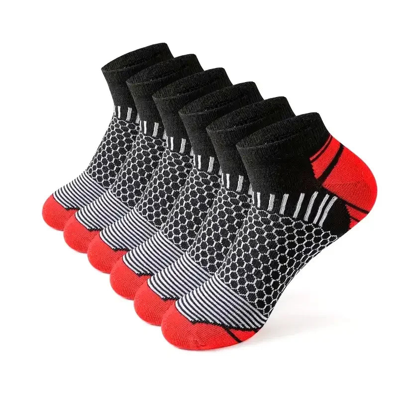 6 paires de chaussettes de sport courtes pour hommes - THORWINSPORT