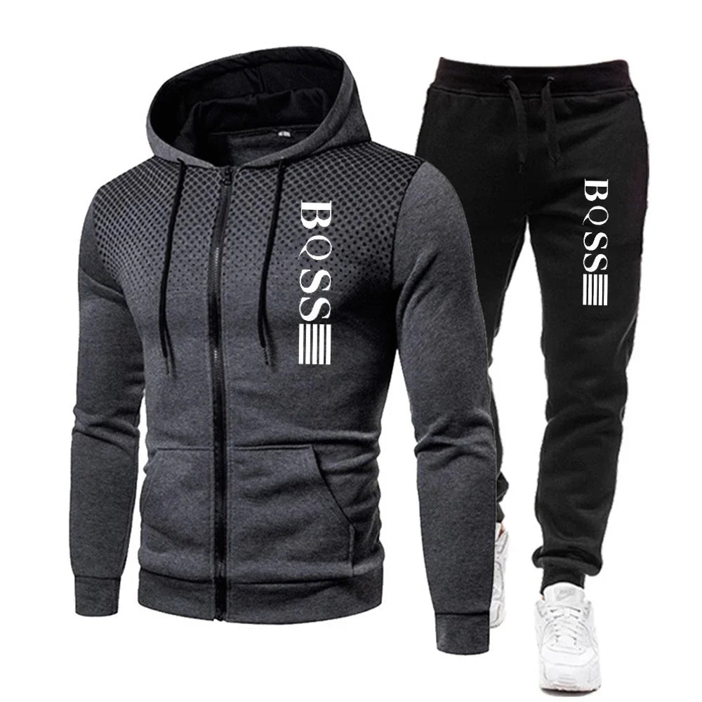 Survêtement pour hommes BQSS - Gris Fonce