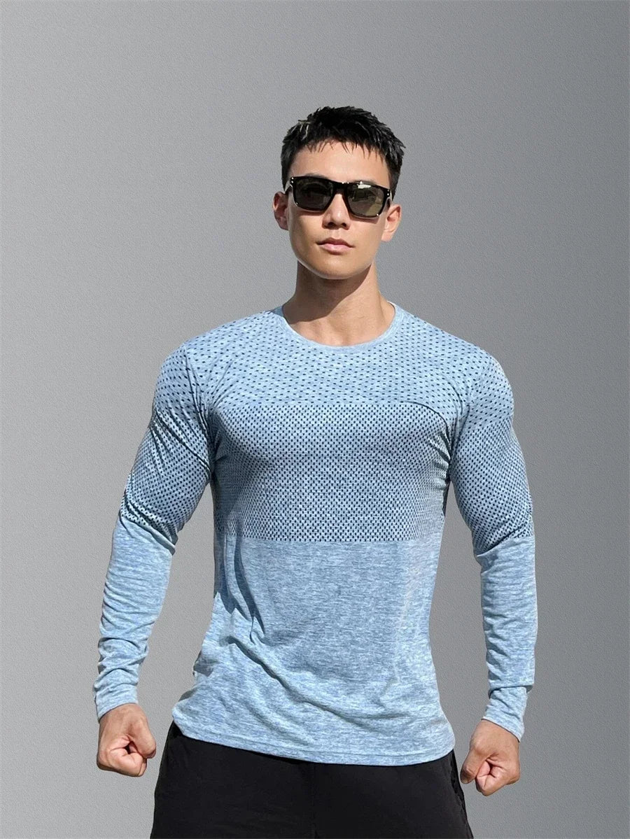T05 - T-Shirt Sport pour hommes à manches longues - Séchage rapide