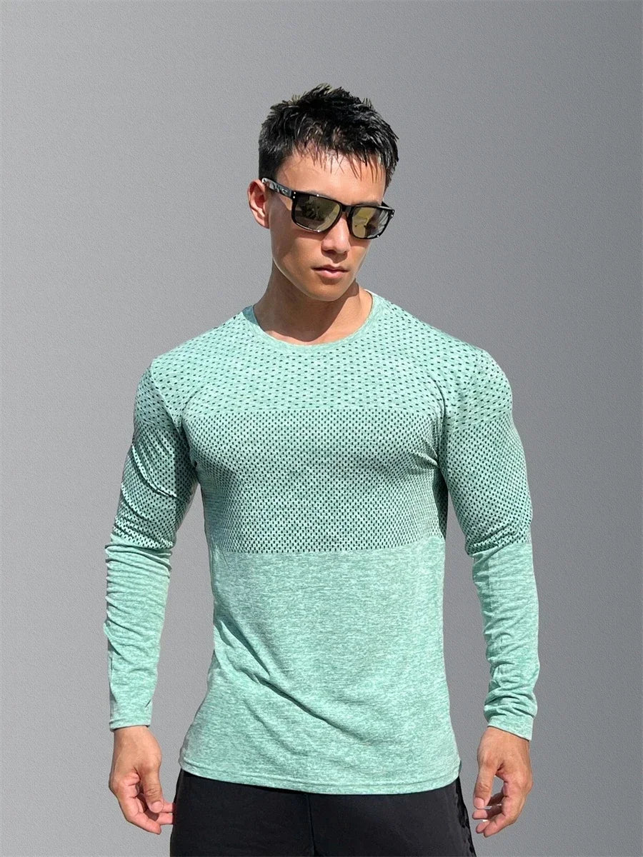 T05 - T-Shirt Sport pour hommes à manches longues - Séchage rapide