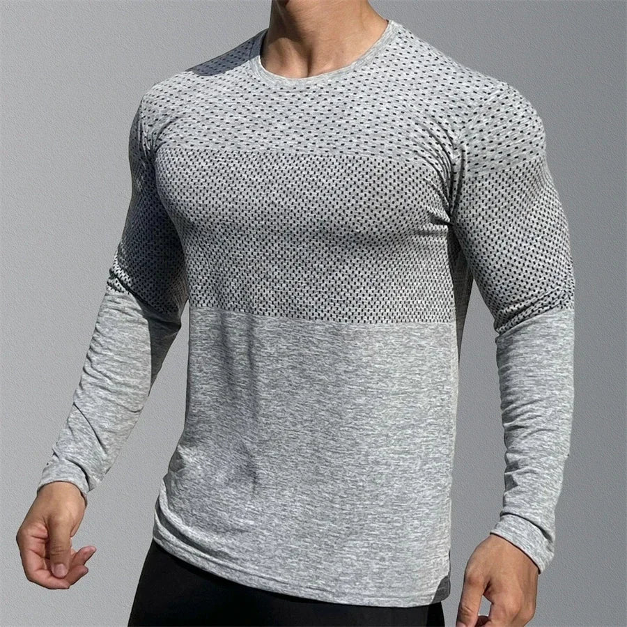 T05 - T-Shirt Sport pour hommes à manches longues - Séchage rapide
