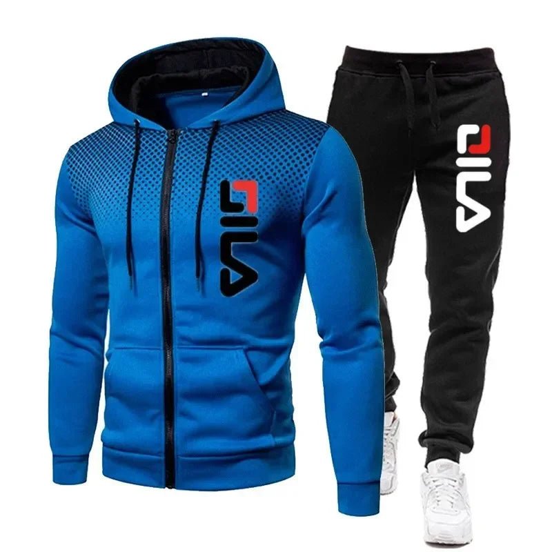 Survêtement pour hommes-Sweat à capuche & Jogging-Bleu