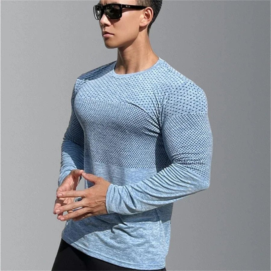 T05 - T-Shirt Sport pour hommes à manches longues - Séchage rapide