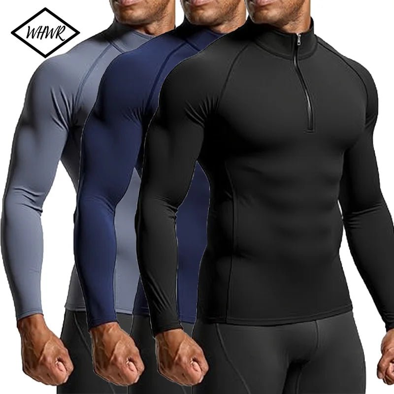 T03 - T-Shirt Compression Manches longues Homme