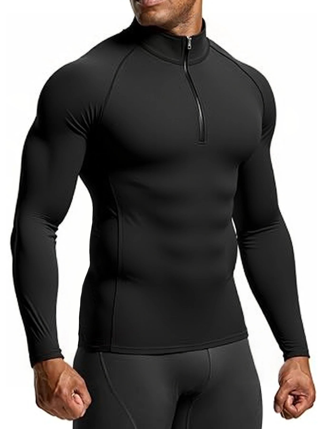 T03 - T-Shirt Compression Manches longues Homme