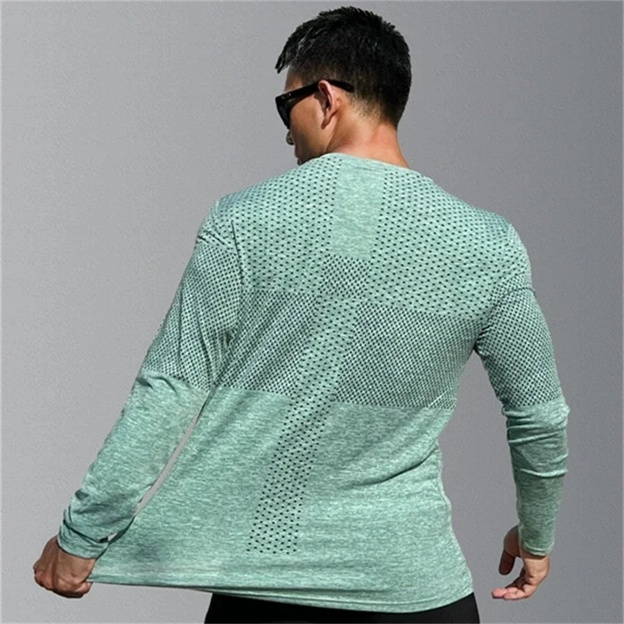 T05 - T-Shirt Sport pour hommes à manches longues - Séchage rapide