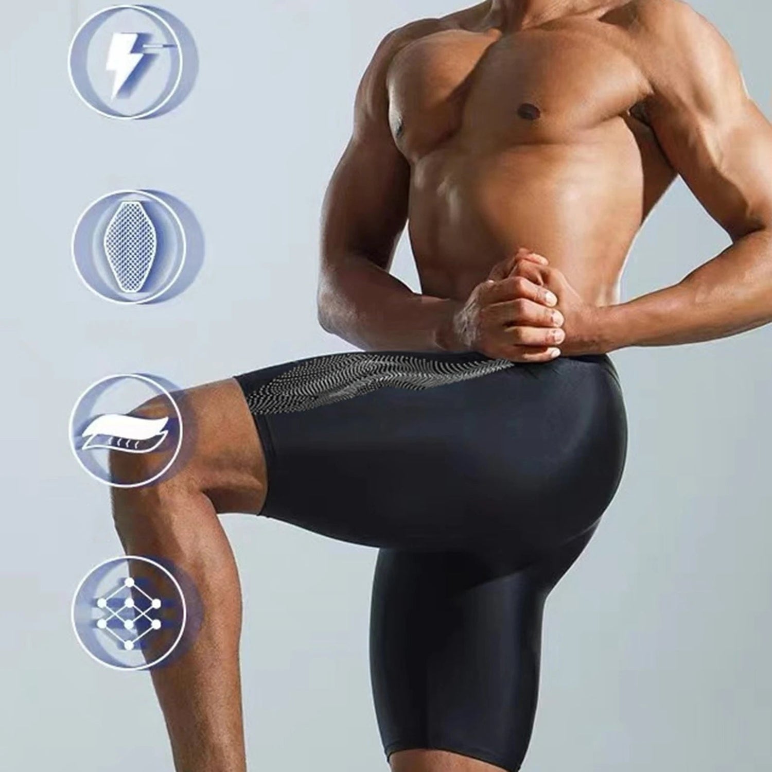 JA03 - Jammer compression confortable et réglable pour homme, vêtement de natation - THORWINSPORT