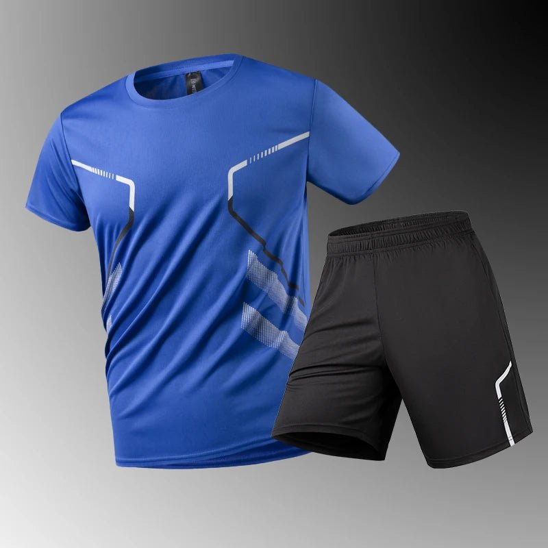 SH01 – Ensemble de Course Homme Respirant – T-Shirt & Short à Séchage Rapide - THORWINSPORT