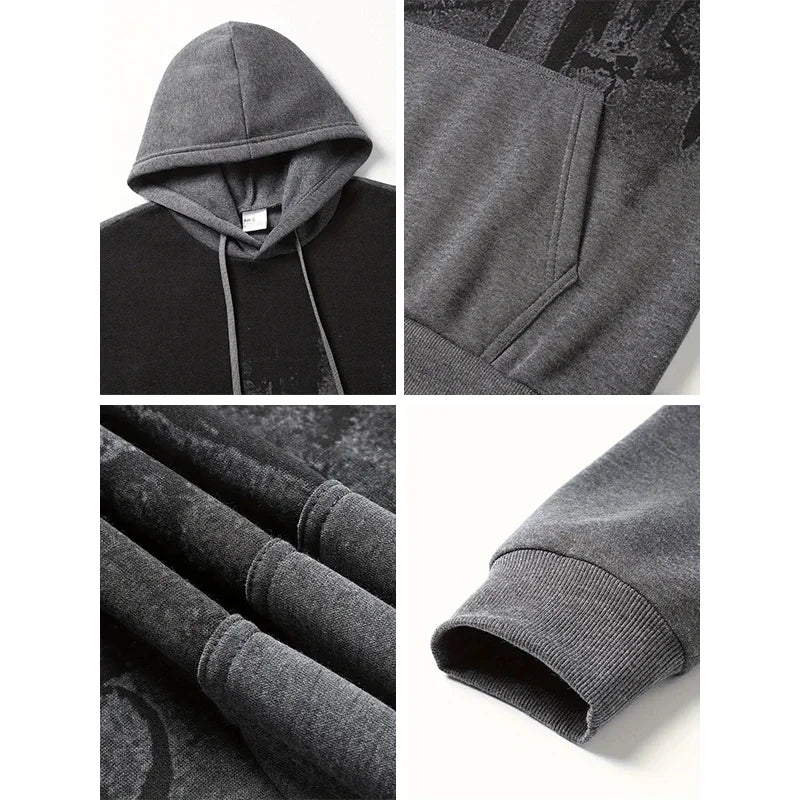 Sweat-shirt à capuche pour hommes, automne hiver, quotidien, décontracté, sportif - THORWINSPORT